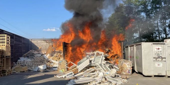 Beim Brand entstand Sachschaden, es wurde niemand verletzt. Brand Amriswil