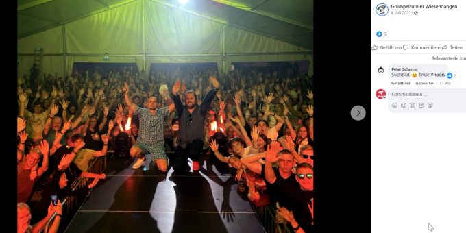 Dodo und Produzent Big-J beim Auftritt am Grümpelturnier. Dodo
