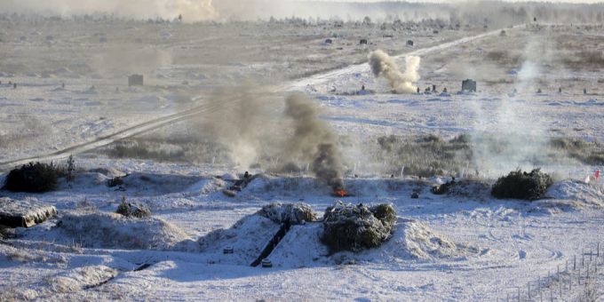 Russische und belarussische Soldaten trainierten gemeinsam in Belarus. (Archivbild) Russland