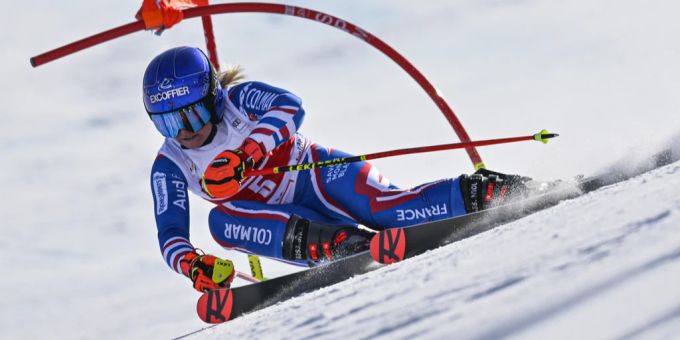 Tessa Worley gewinnt den Riesenslalom in der Lenzerheide. Michelle Gisin