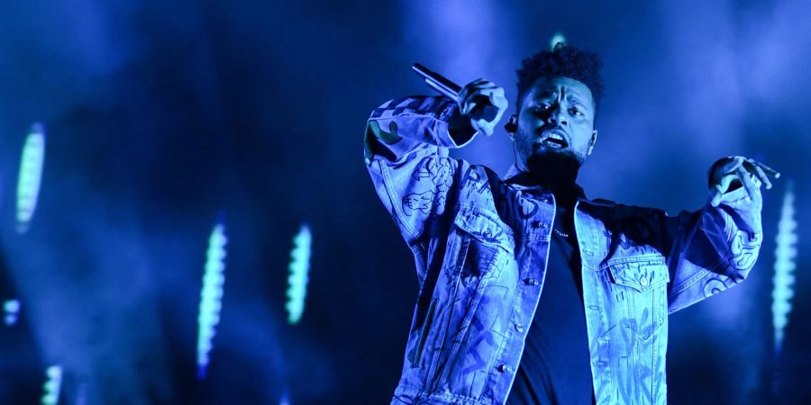 Rapper The Weeknd beim Lollapalooza-Festival in Berlin.