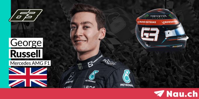 George Russell startet 2022 für Mercedes in der Formel 1. Russell Mercedes Formel 1