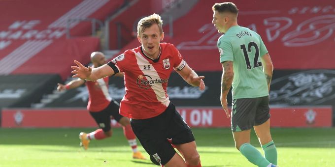 James Ward-Prowse ist der aktive Spieler mit den meisten Partien für Southampton. FC Southampton