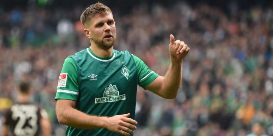 Werder Bremens Niclas Füllkrug kehrt nach zehn Tagen in häuslicher Isolation zur Mannschaft zurück. Foto: Carmen Jaspersen/dpa