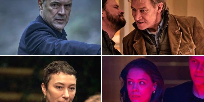 «Euer Ehren» bietet eine Top-Besetzung: Mit dabei sind Sebastian Koch (l.), Sascha Geršak, Tobias Moretti (r.) sowie Ursula Strauss (l.) und Paula Beer. «Euer Ehren» bietet eine Top-Besetzung: Mit dabei sind Sebastian Koch (l.), Sascha Geršak, Tobias Moretti (r.) sowie Ursula Strauss (l.) und Paula Beer.