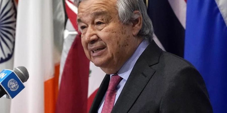 «Die Aussicht auf einen nuklearen Konflikt ist jetzt wieder im Bereich des Möglichen»: UN-Generalsekretär António Guterres. Foto: Richard Drew/AP/dpa