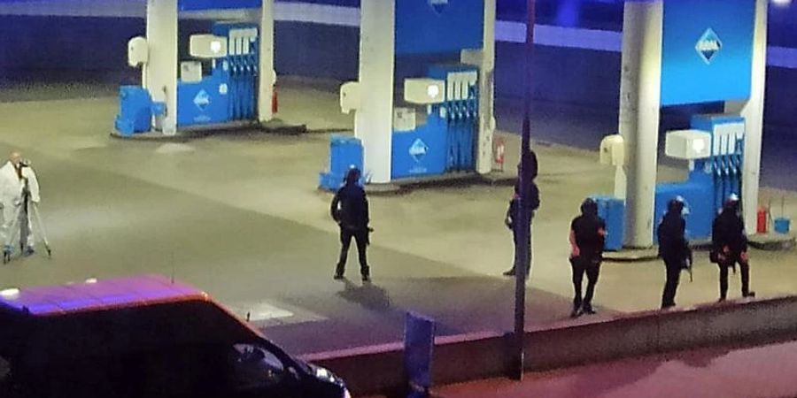 Ein Angestellter der Tankstelle ist in Idar-Oberstein in Rheinland-Pfalz von einem mit einer Pistole bewaffneten Mann erschossen worden. Foto: Christian Schulz/Foto Hosser/dpa