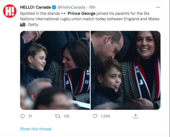 Prinz George mit Mami und Herzogin Kate. Prinz George William Kate