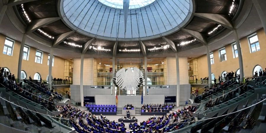 Plenarsaal des Bundestages