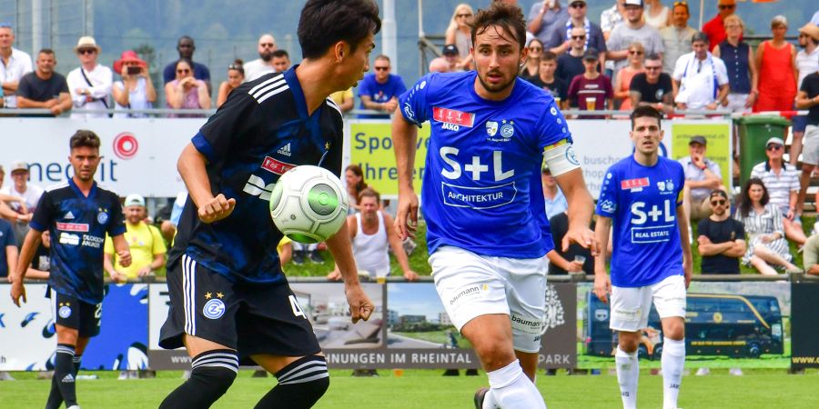 Diego Liechti vom FC Widnau im Cup-Spiel gegen GCZ. - Widnau