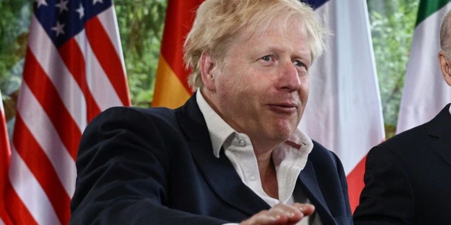 Johnson am Dienstag in Elmau