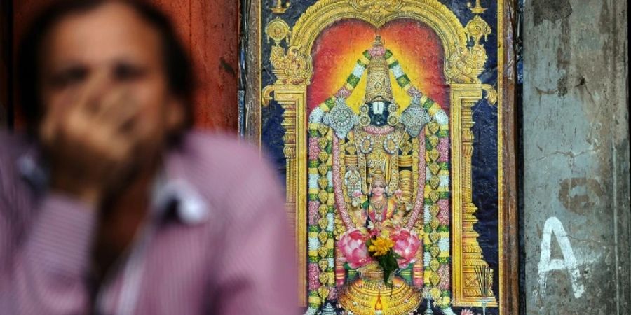 Darstellung des Gottes Balaji