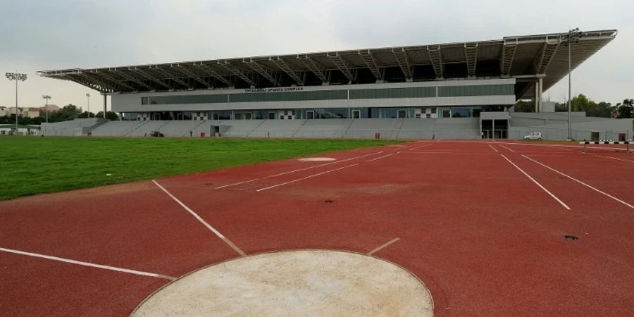 Künftig bleibt das Thyagraj Stadion für die Athleten bis 22.00 Uhr geöffnet