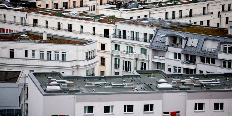 Wohnhäuser in der Nähe des Berliner Alexanderplatzes.