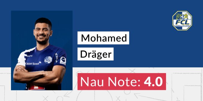 Die Nau.ch-Note für Mohamed Dräger vom FC Luzern. FCL FC St.Gallen