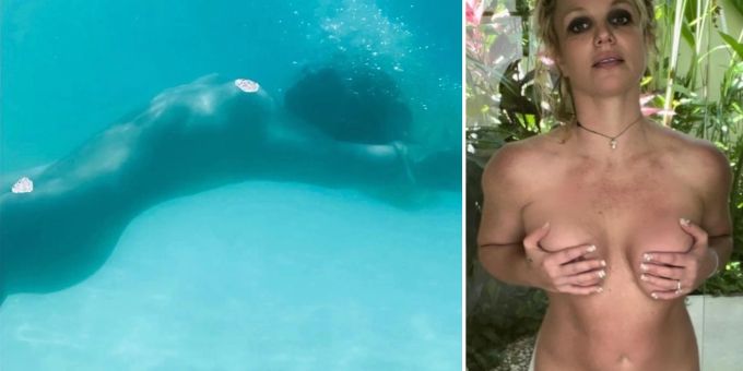 Gatte verbietet es - «Titney» Spears planscht nackt auf Instagram