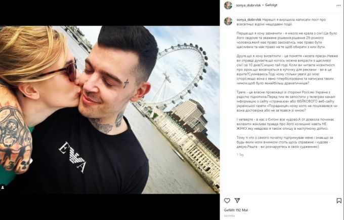 Sie flüchtete vor dem Ukraine-Krieg und fand die Liebe. Anthony verliess seine Freundin für Sofiia. ukraine krieg