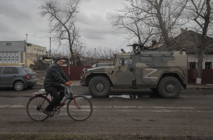 Russland und separatistische Kräfte markieren ihre Fahrzeuge im Ukraine-Krieg mit dem Buchstaben «Z».