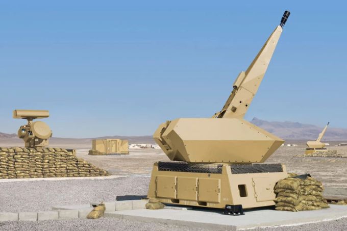 Das Flugabwehrsystem «Skyshield» von Rheinmetall Air Defence AG (ehemals Oerlikon Contraves). Skyshield Flugabwehrsystem Flugabwehrkanonen