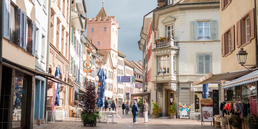 Die Marktgasse in Rheinfelden.