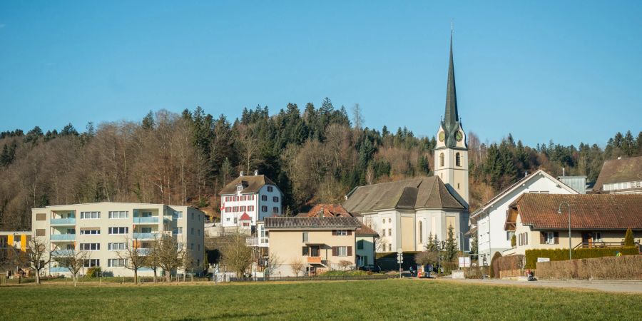 Blick auf die Gemeinde Zell (LU).
