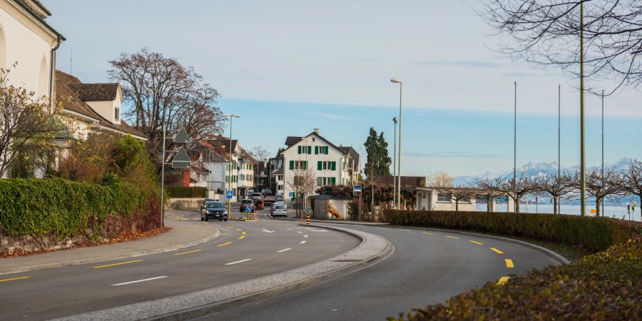 Die Seestrasse in Meilen.