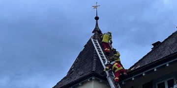 In Altendorf löste ein Blitz ein Feuer aus