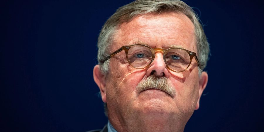 Frank Ulrich Montgomery, damaliger Präsident der Bundesärztekammer, beim Deutschen Ärztetag in Münster.