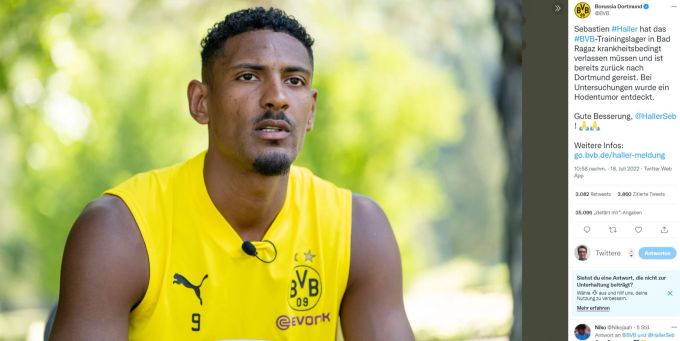 Sébastien Haller Bvb Neuzugang Hat Einen Tumor Im Hoden 