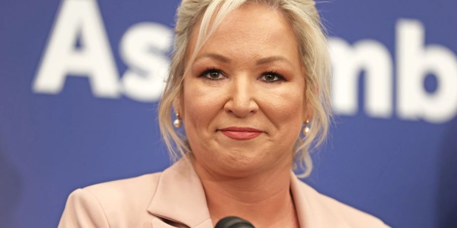 Michelle O'Neill konnte mit ihrer Partei Sinn Fein in Nordirland den Wahlsieg feiern.