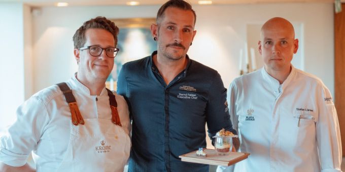 Die drei Spitzenköche Ale Mordasini, Bernd Fabian und Stefan Lünse (von links). Spitzenköche Gault Millau