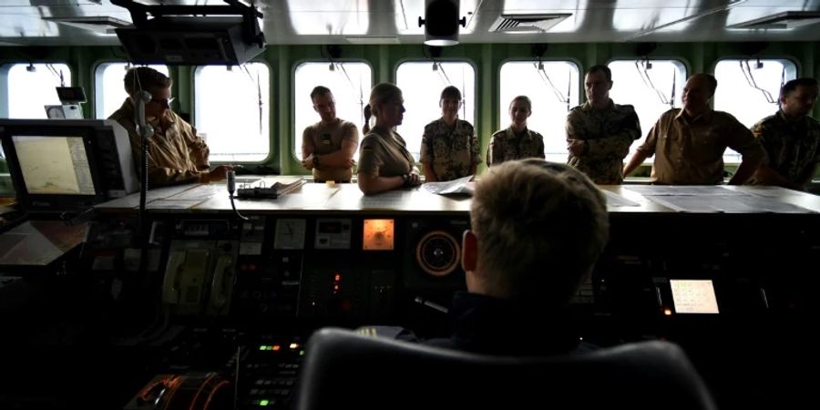 Bundeswehrfregatte «Werra» bei «Operation Sophia» 2015