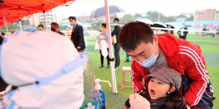Corona-Test in Qingdao