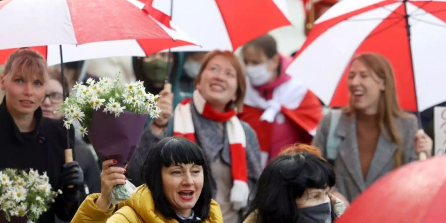 Protest gegen Präsident Alexander Lukaschenko in Belarus