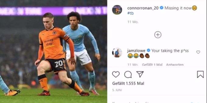 Spielt neu bei GC: Connor Ronan im Trikot der Wolverhampton Wanderers. GC