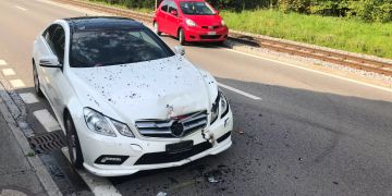 Beim Unfall wurden beide Beteiligten leicht verletzt.