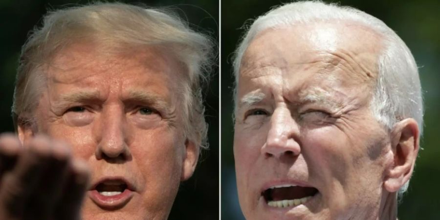 Rivalen Trump (l.) und Biden