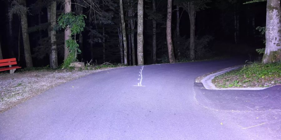 Selbstunfall mit Motorrad
