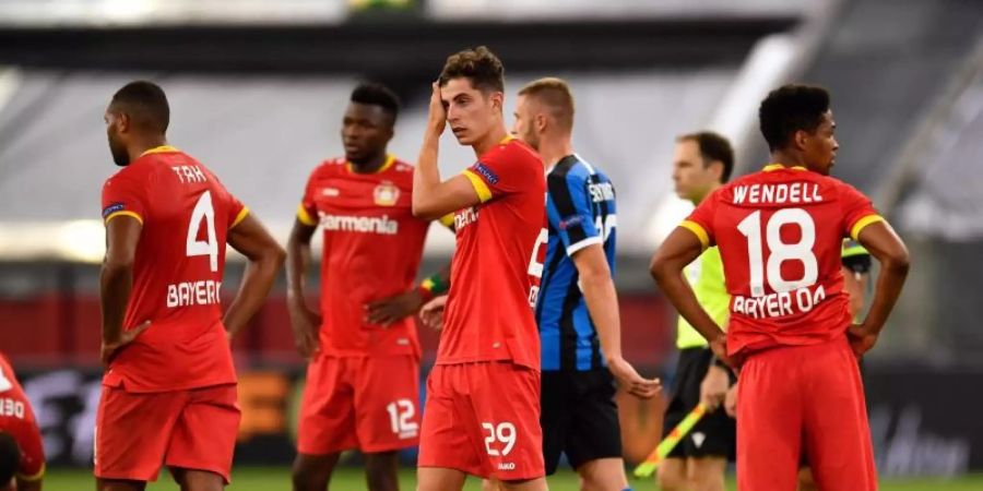 Die Niederlage von Leverkusen gegen Inter Mailand war für die Bayer-Fans doppelt bitte. Foto: Marius Becker/dpa