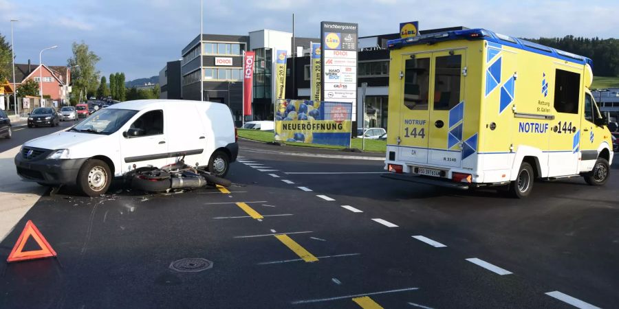 Gossau SG: Weg abgeschnitten