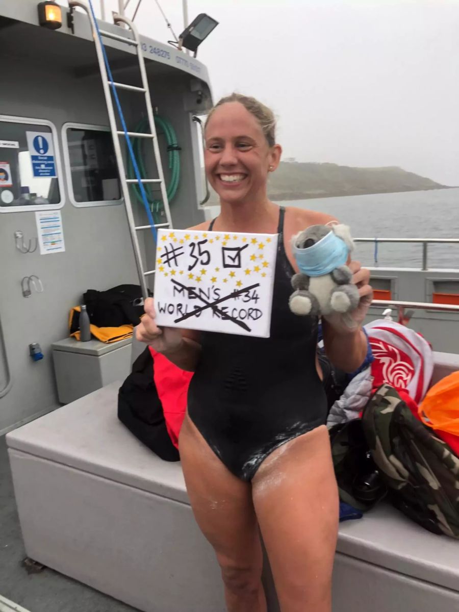 Schwimmrekord im Ärmelkanal