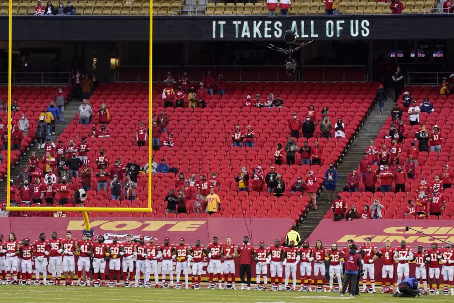 Vor dem Spiel der Chiefs gegen die Texans waren im Stadion Pfiffe zu hören.