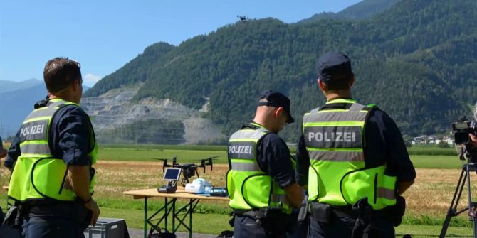 Drohneneinsatz bei der Kantonspolizei Graubünden