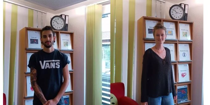 Mischael Bratch und Josianne Schnydrig von der Offenen Kinder- und Jugendarbeit Steffisburg OKJA Steffisburg