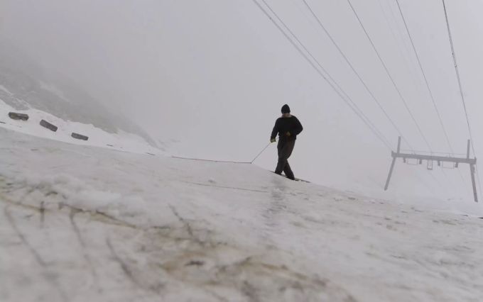 Zugspitz-Gletscher in Deutschland. gletscher