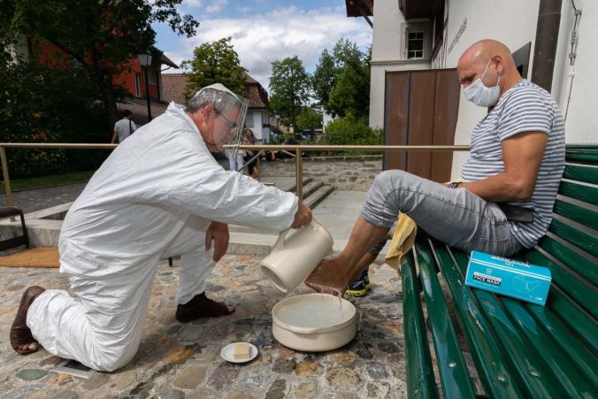 Füsse waschen