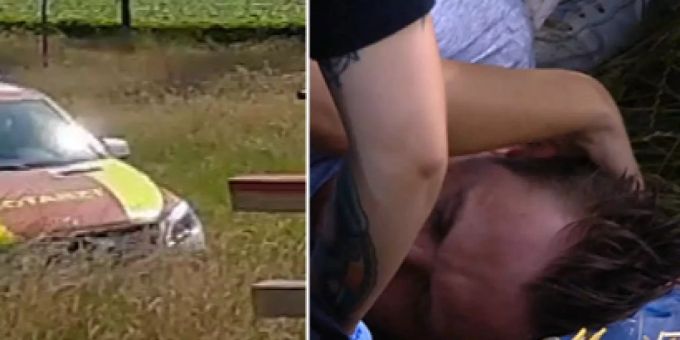«Sommerhaus der Stars»: Tim wird vom Notarzt behandelt. «Sommerhaus der Stars»
