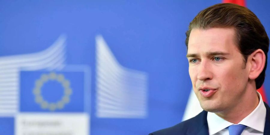 Der 31-jährige Rechtspopulist Kurz will eigene Asyl-Grenzschutzmassnahmen treffen.