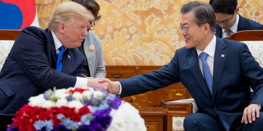 Donald Trump und Moon Jae In treffen sich am 22. Mai in den Vereinigten Staaten.