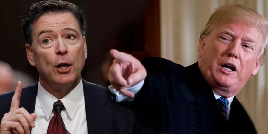 Präsident Trump hatte FBI-Chef Comey im Mai 2017 entlassen.